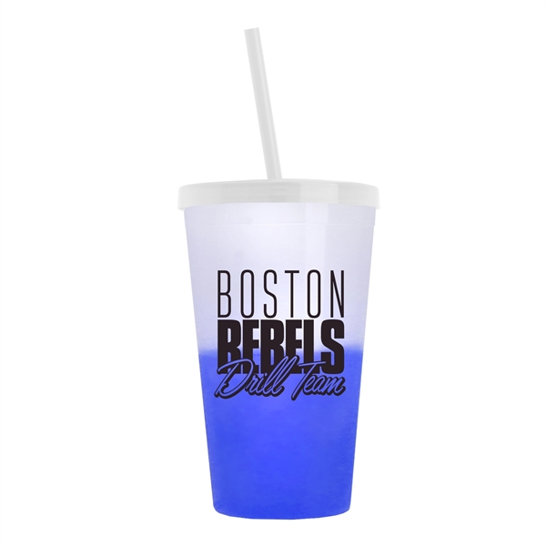 22 Oz. Cool Color Change Straw Tumbler - 22 Oz. Cool Color Change Straw Tumbler - Image 1 of 11