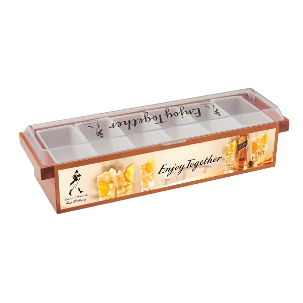 Wood-Domed Lid Condiment Caddy - Wood-Domed Lid Condiment Caddy - Image 0 of 1