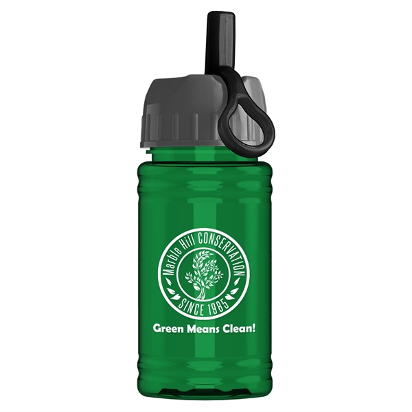 UpCycle - Mini 16 oz. rPet Sports Bottle with Ring Straw Lid - UpCycle - Mini 16 oz. rPet Sports Bottle with Ring Straw Lid - Image 2 of 7