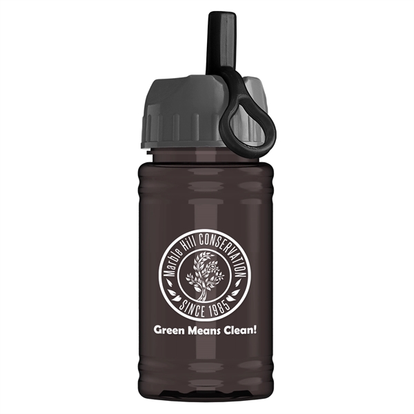 UpCycle - Mini 16 oz. rPet Sports Bottle with Ring Straw Lid - UpCycle - Mini 16 oz. rPet Sports Bottle with Ring Straw Lid - Image 4 of 7