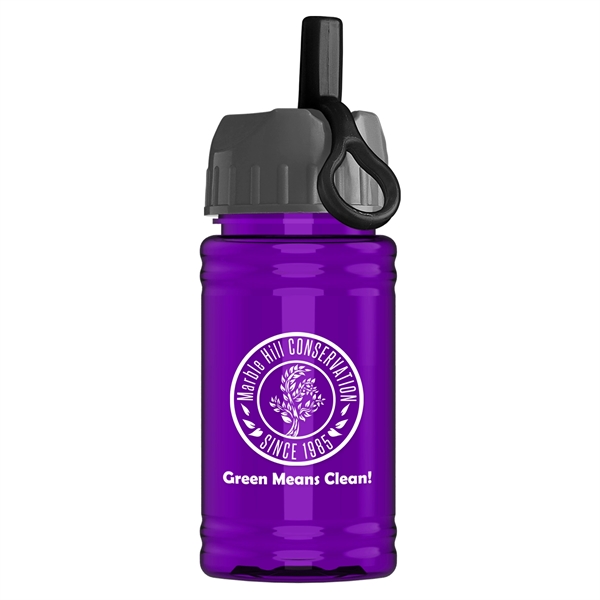 UpCycle - Mini 16 oz. rPet Sports Bottle with Ring Straw Lid - UpCycle - Mini 16 oz. rPet Sports Bottle with Ring Straw Lid - Image 5 of 7
