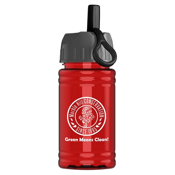 UpCycle - Mini 16 oz. rPet Sports Bottle with Ring Straw Lid - UpCycle - Mini 16 oz. rPet Sports Bottle with Ring Straw Lid - Image 6 of 7