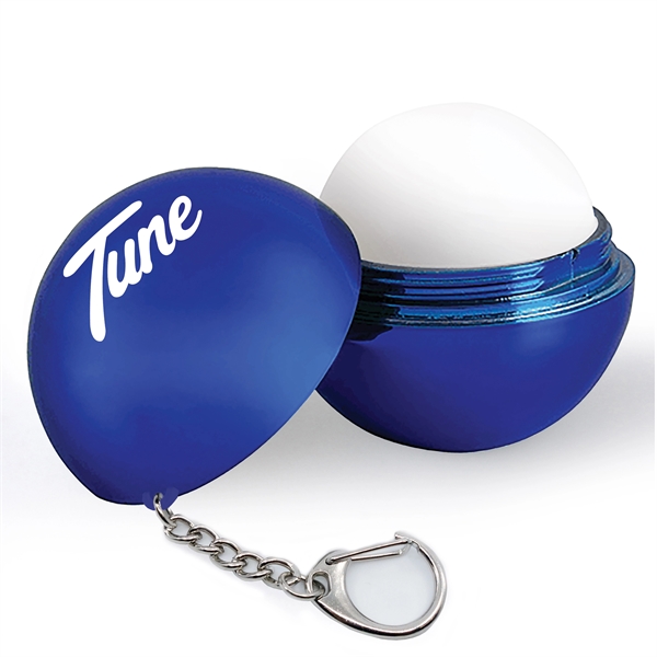 Custom Metallic Lip Balm with Keychain
