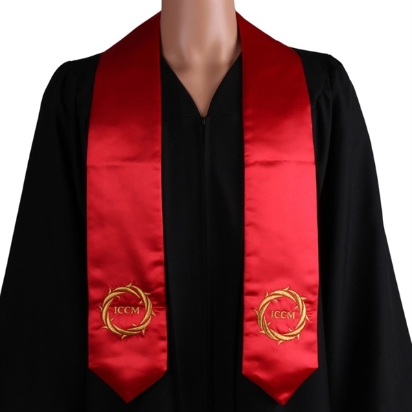 Custom Embroidery Graduation Stoles - Custom Embroidery Graduation Stoles - Image 2 of 4