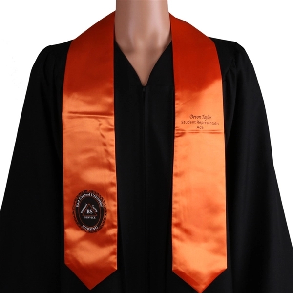 Custom Embroidery Graduation Stoles - Custom Embroidery Graduation Stoles - Image 3 of 4