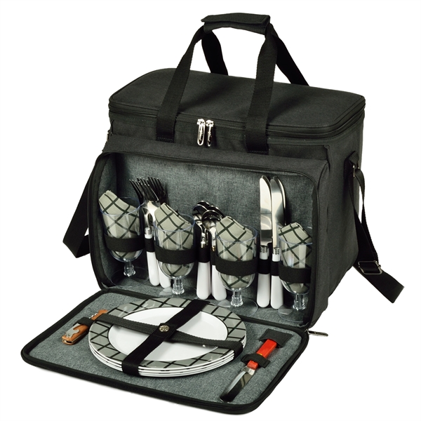 Picnic Set for 4 with Cooler - Picnic Set for 4 with Cooler - Image 12 of 13