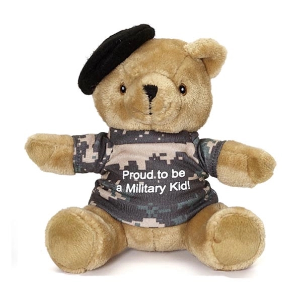 7" Military Bear With Beret