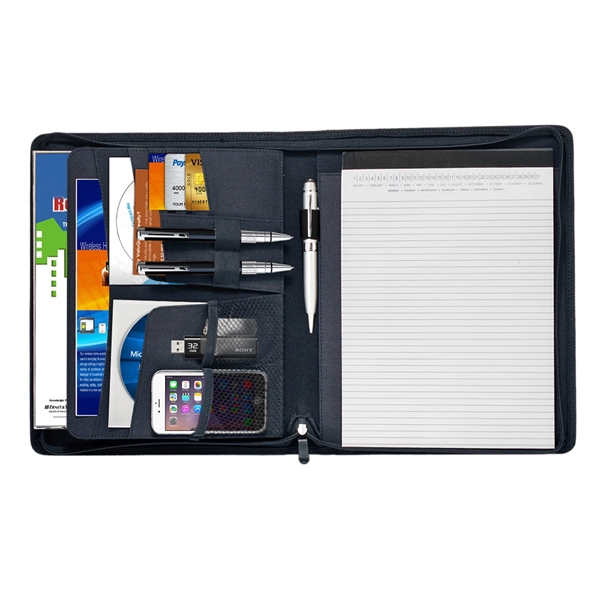 Black Zipper Portfolio 12.5" x 10.25 - Black Zipper Portfolio 12.5" x 10.25 - Image 2 of 4