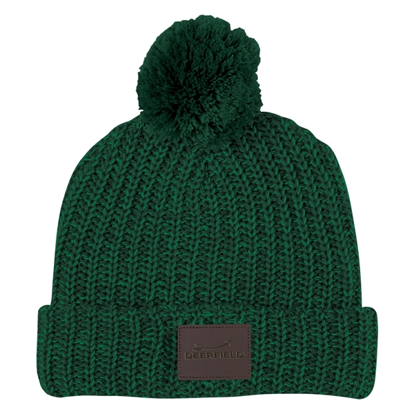 Grace Collection Pom Beanie With Cuff - Grace Collection Pom Beanie With Cuff - Image 48 of 52