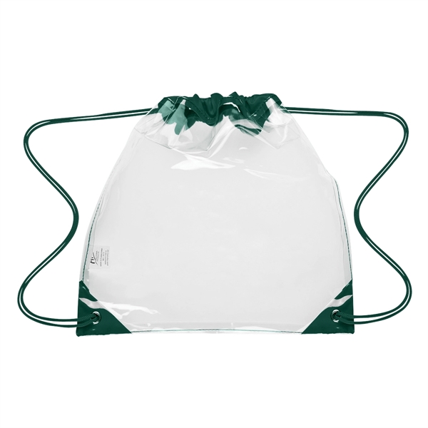 Touchdown Clear Drawstring Backpack - Touchdown Clear Drawstring Backpack - Image 7 of 11