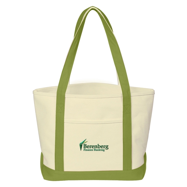 Medium Starboard Cotton Canvas Tote Bag - Medium Starboard Cotton Canvas Tote Bag - Image 12 of 36