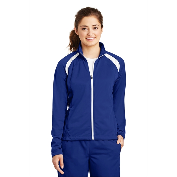 Sport-Tek Women's Tricot Track Jacket. - Sport-Tek Women's Tricot Track Jacket. - Image 24 of 24