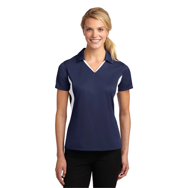Sport-Tek Women's Side Blocked Micropique Sport-Wick Polo. - Sport-Tek Women's Side Blocked Micropique Sport-Wick Polo. - Image 20 of 31