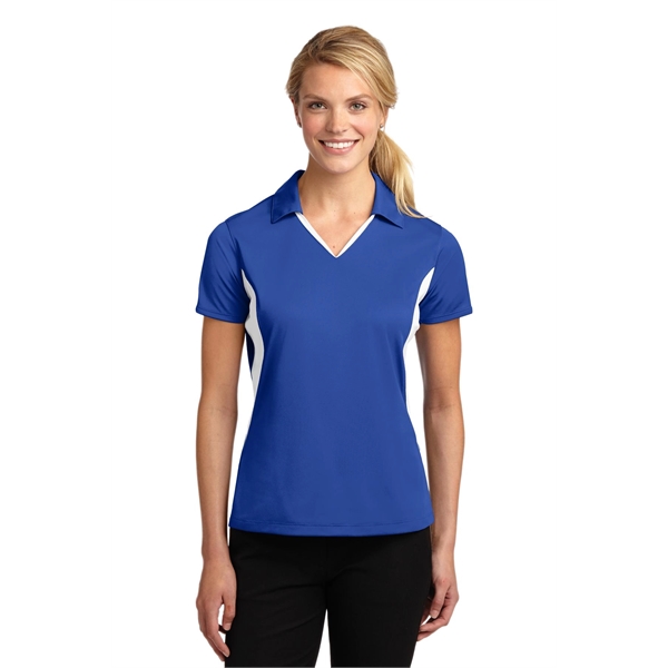 Sport-Tek Women's Side Blocked Micropique Sport-Wick Polo. - Sport-Tek Women's Side Blocked Micropique Sport-Wick Polo. - Image 22 of 31