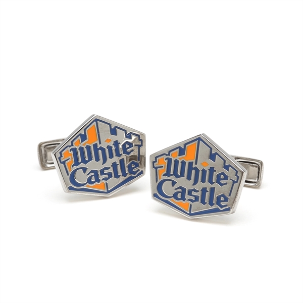 Sterling Silver Custom Cufflinks - Sterling Silver Custom Cufflinks - Image 0 of 4