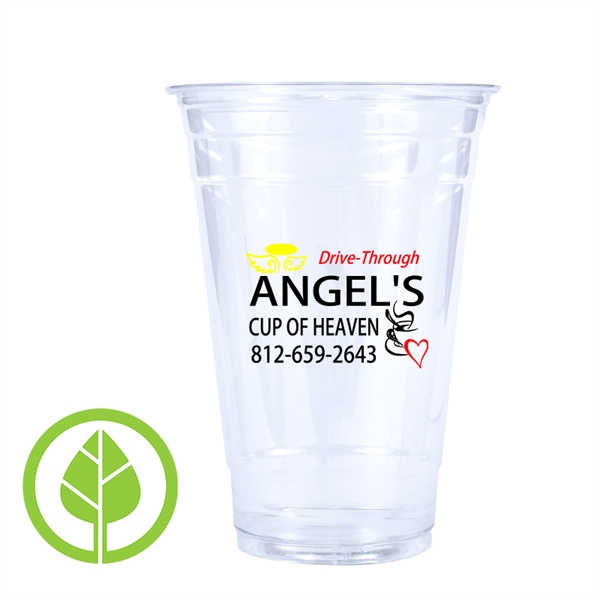 20 oz. Compostable Eco-Friendly PLA Plastic Cup - 20 oz. Compostable Eco-Friendly PLA Plastic Cup - Image 1 of 2
