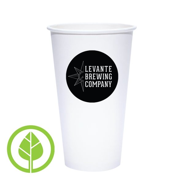 20 oz. Eco-Friendly PLA Single Wall White Paper Hot Cup - 20 oz. Eco-Friendly PLA Single Wall White Paper Hot Cup - Image 3 of 3