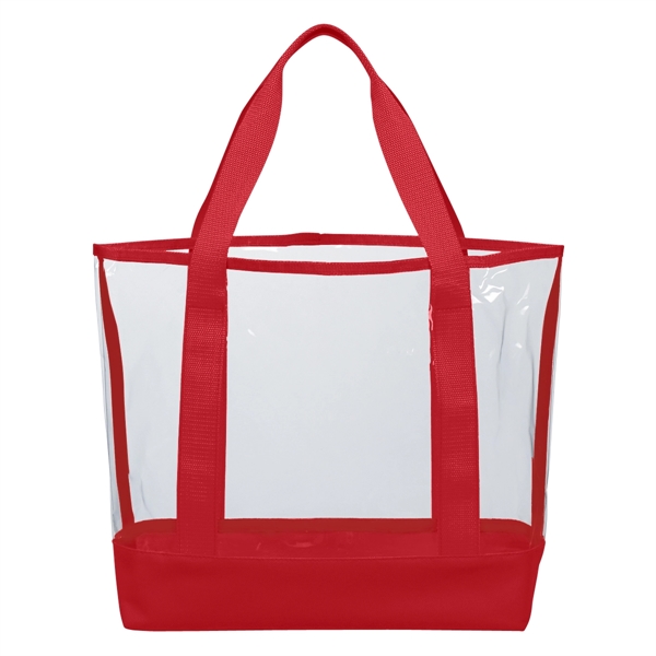 Clear Casual Tote Bag - Clear Casual Tote Bag - Image 6 of 9
