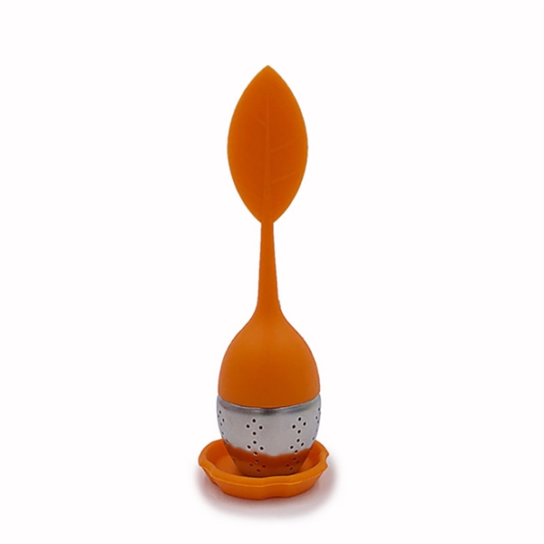 Leaf shape silicone Tea infuser - Leaf shape silicone Tea infuser - Image 11 of 19