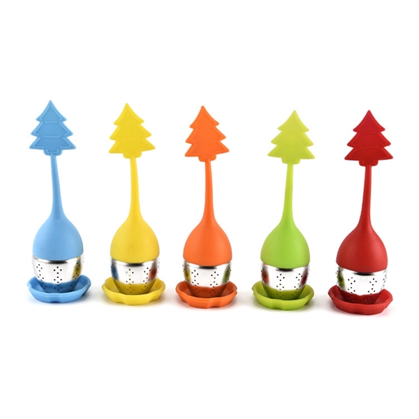 Christmas Trees Shape Silicone Tea Infuser - Christmas Trees Shape Silicone Tea Infuser - Image 2 of 5