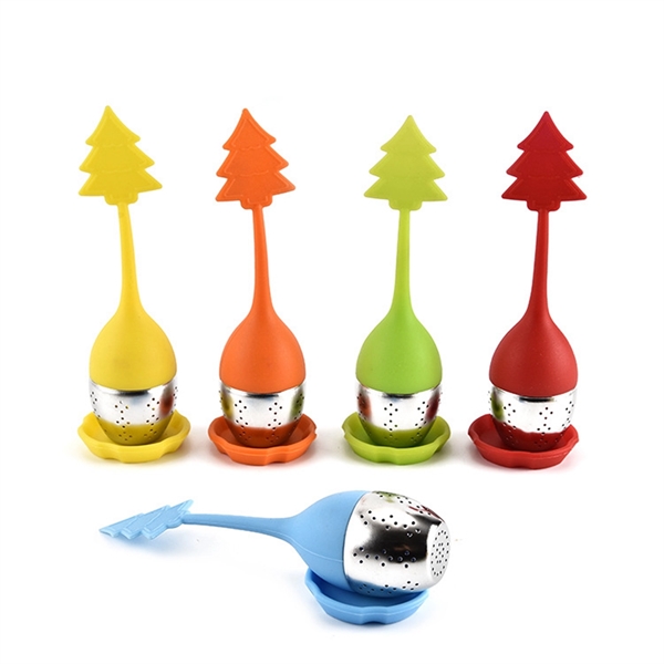 Christmas Trees Shape Silicone Tea Infuser - Christmas Trees Shape Silicone Tea Infuser - Image 3 of 5