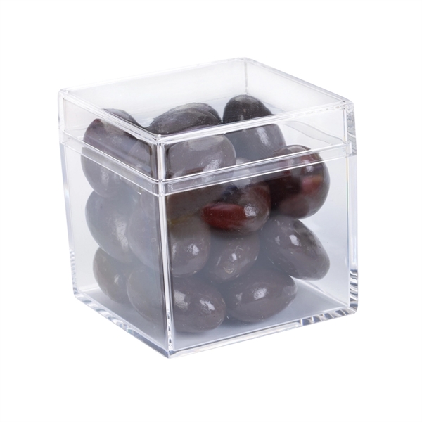 Cube Shaped Acrylic Container With Candy | Plum Grove