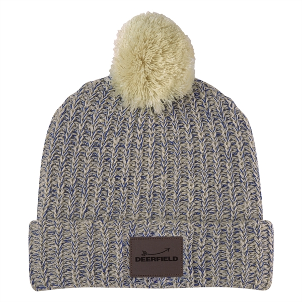 Grace Collection Pom Beanie With Cuff - Grace Collection Pom Beanie With Cuff - Image 14 of 52