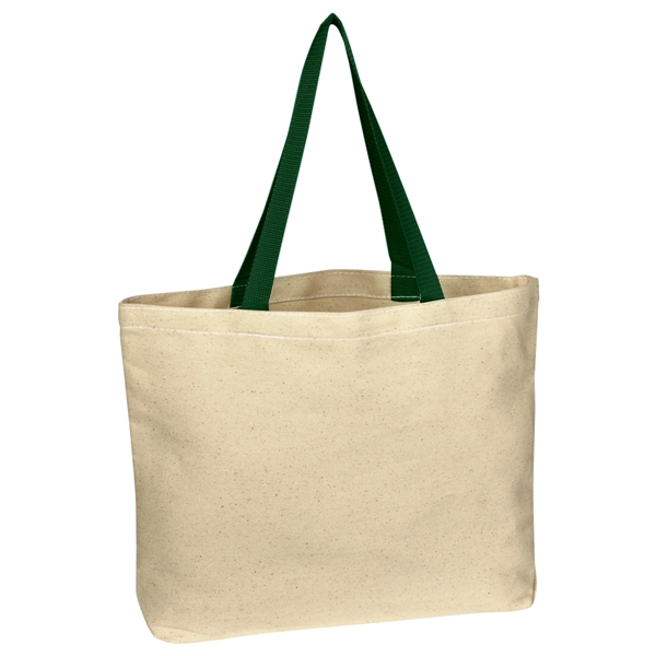 Natural Cotton Canvas Tote Bag - Natural Cotton Canvas Tote Bag - Image 7 of 15
