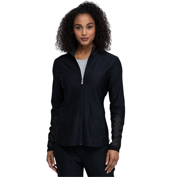Cherokee - Form - Women's Mock Neck Zip Front Jacket - Cherokee - Form - Women's Mock Neck Zip Front Jacket - Image 0 of 9