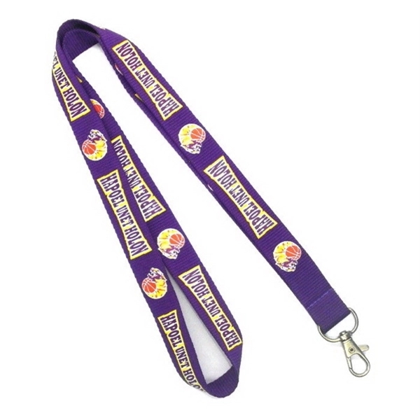 3/4" Silkscreen Custom Polyester Lanyards - 3/4" Silkscreen Custom Polyester Lanyards - Image 3 of 6