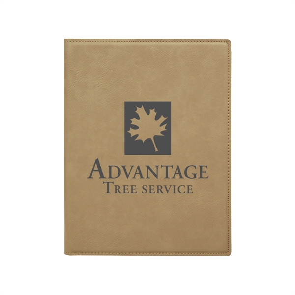 7" x 9" Leatherette Light Brown Portfolio - 7" x 9" Leatherette Light Brown Portfolio - Image 0 of 1
