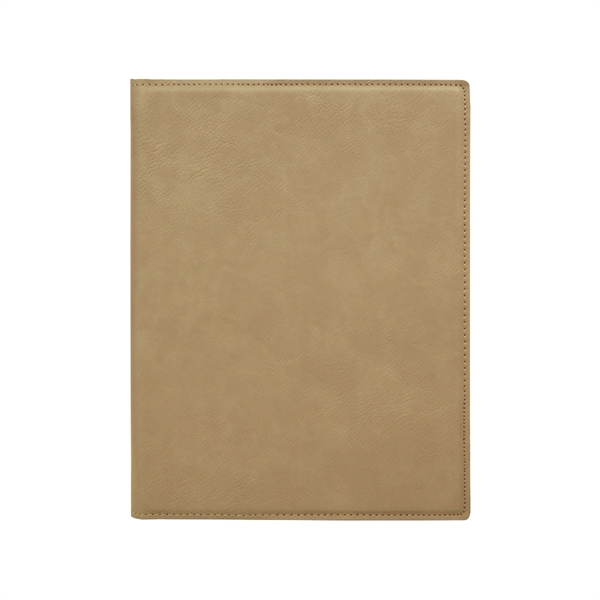 7" x 9" Leatherette Light Brown Portfolio - 7" x 9" Leatherette Light Brown Portfolio - Image 1 of 1