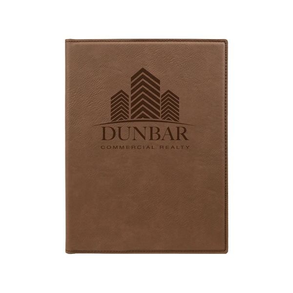 7" x 9" Leatherette Dark Brown Portfolio - 7" x 9" Leatherette Dark Brown Portfolio - Image 0 of 1
