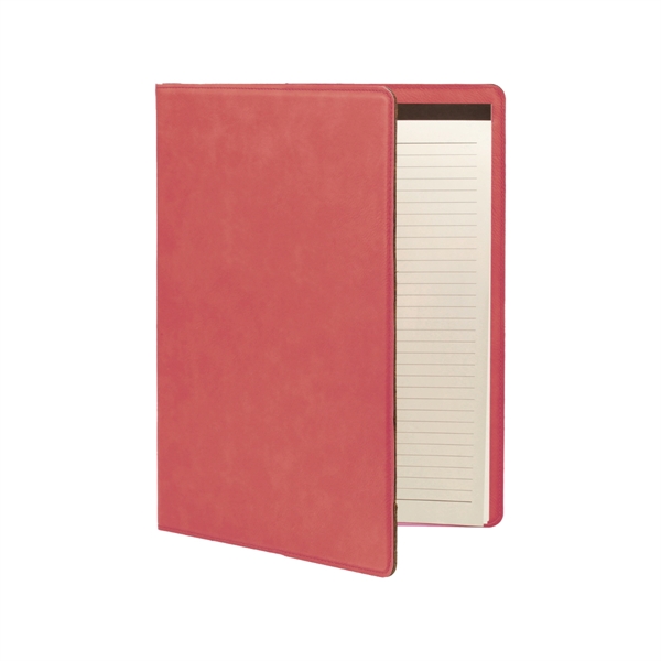 7" x 9" Leatherette Pink Portfolio - 7" x 9" Leatherette Pink Portfolio - Image 1 of 1