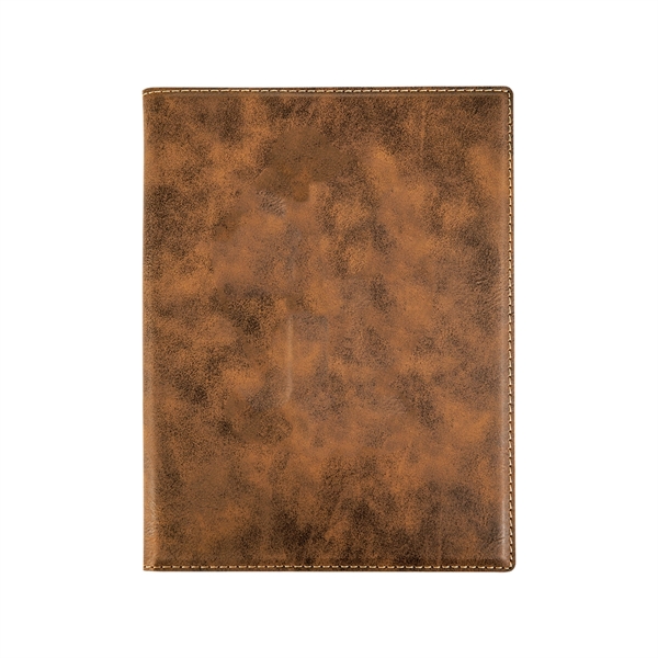 7" x 9" Leatherette Rustic/Gold Portfolio - 7" x 9" Leatherette Rustic/Gold Portfolio - Image 1 of 1
