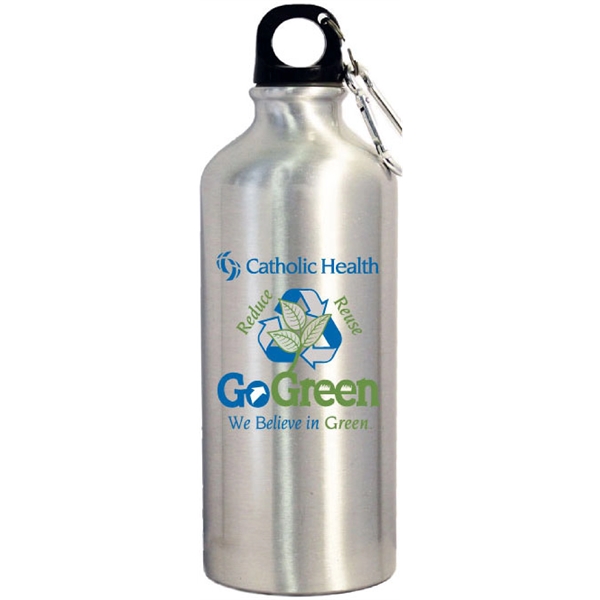Aluminum Water bottle w/Carabiner - Aluminum Water bottle w/Carabiner - Image 1 of 8