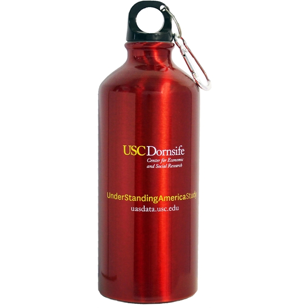 Aluminum Water bottle w/Carabiner - Aluminum Water bottle w/Carabiner - Image 5 of 8