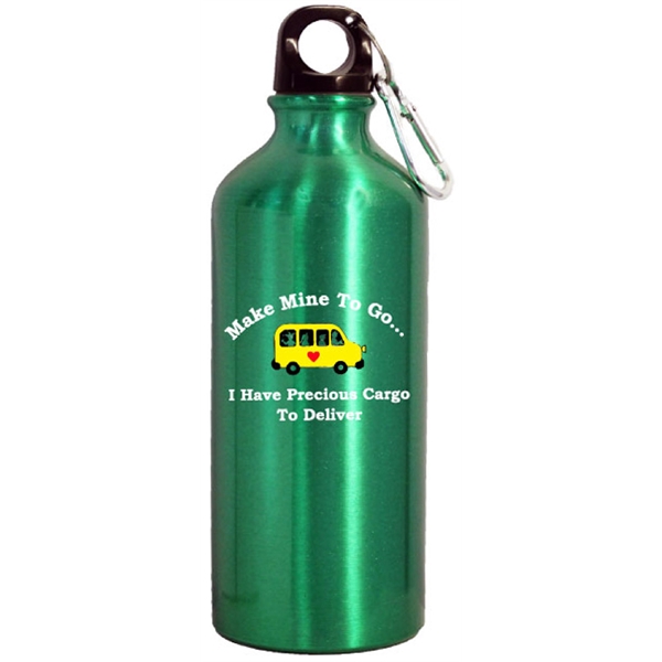 Aluminum Water bottle w/Carabiner - Aluminum Water bottle w/Carabiner - Image 6 of 8