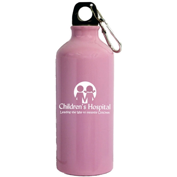 Aluminum Water bottle w/Carabiner - Aluminum Water bottle w/Carabiner - Image 7 of 8