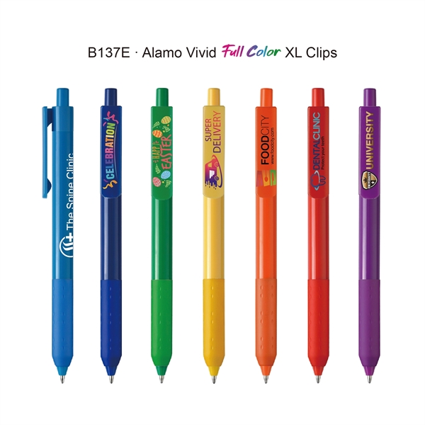 Alamo™ Vivid Pen with Full Color XL Clips - Alamo™ Vivid Pen with Full Color XL Clips - Image 0 of 2