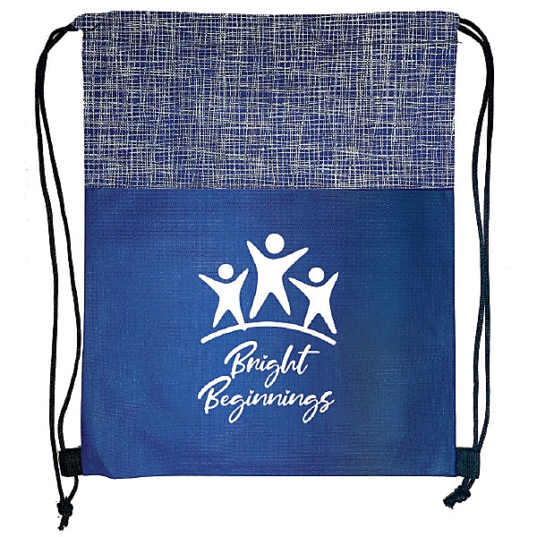 Silver Tone Drawstring Bag