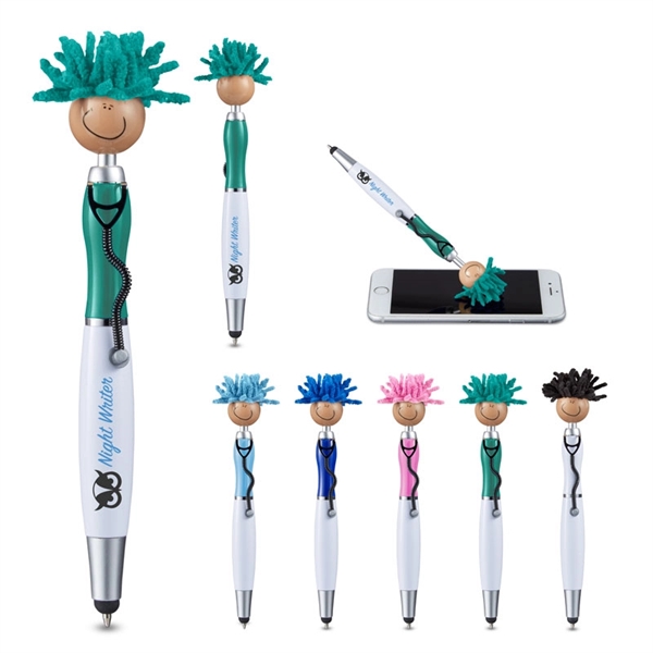 MopToppers® Screen Cleaner with Stethoscope Stylus Pen - MopToppers® Screen Cleaner with Stethoscope Stylus Pen - Image 6 of 11