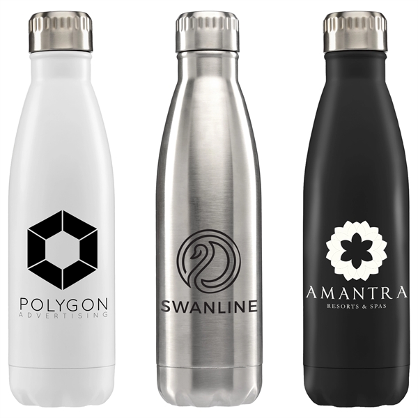 Ibiza - 17oz. Double Wall Stainless Bottle - Silkscreen - Ibiza - 17oz. Double Wall Stainless Bottle - Silkscreen - Image 0 of 6