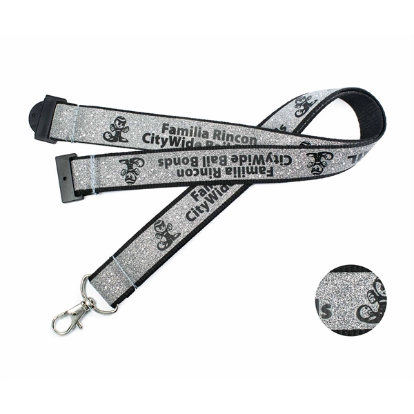 Custom Glitter Lanyards - Custom Glitter Lanyards - Image 0 of 3