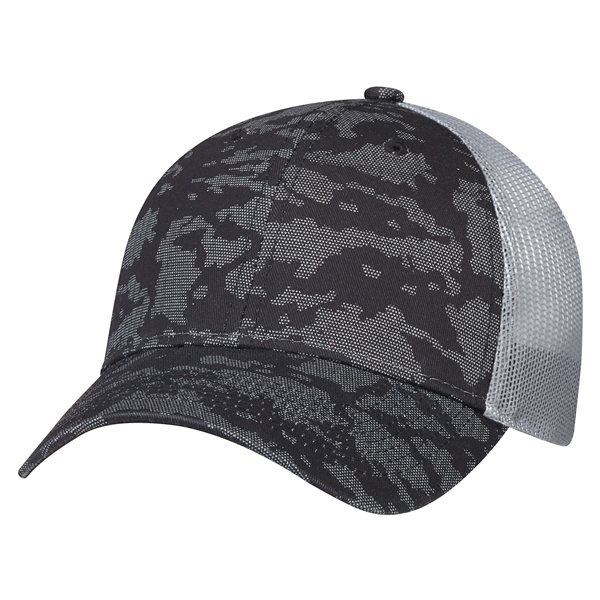 6 Panel Constructed Full-Fit (Urban Camo, Mesh Back) - 6 Panel Constructed Full-Fit (Urban Camo, Mesh Back) - Image 4 of 14