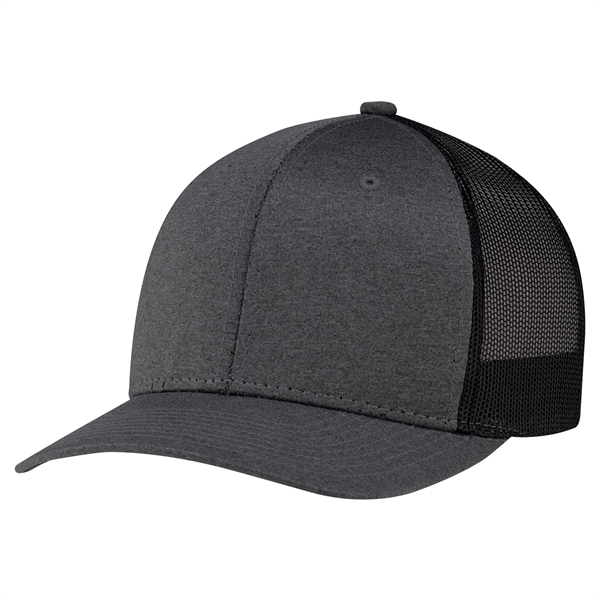 Heather - 6 Panel Constructed Pro-Round (Mesh Back) - Heather - 6 Panel Constructed Pro-Round (Mesh Back) - Image 7 of 18