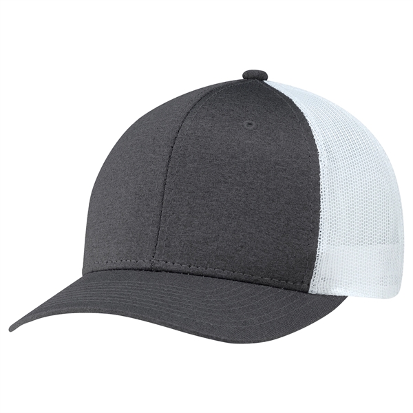 Heather - 6 Panel Constructed Pro-Round (Mesh Back) - Heather - 6 Panel Constructed Pro-Round (Mesh Back) - Image 10 of 18
