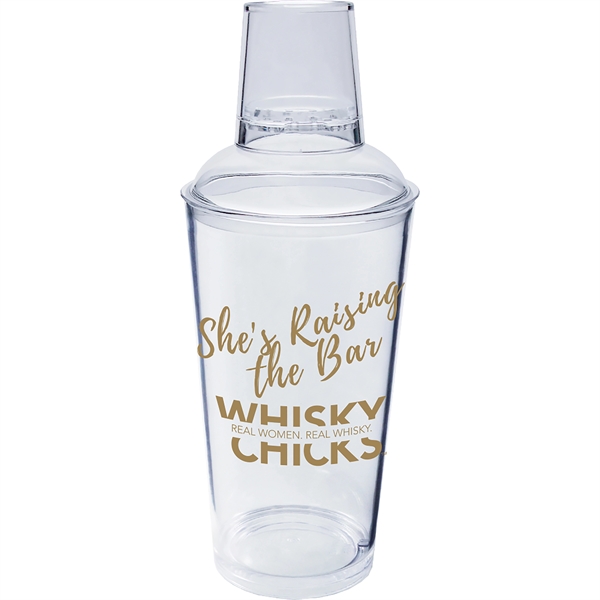 20 oz. Clear Plastic Pub Cocktail Shaker