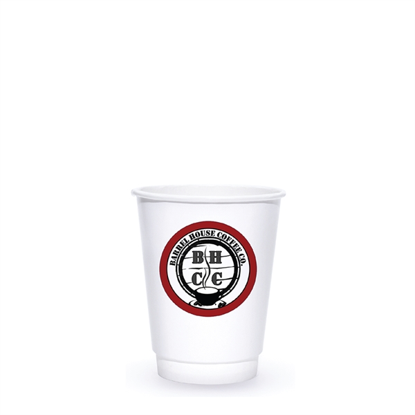 8 oz. Double Wall Insulated White Paper Hot Cup - 8 oz. Double Wall Insulated White Paper Hot Cup - Image 4 of 6