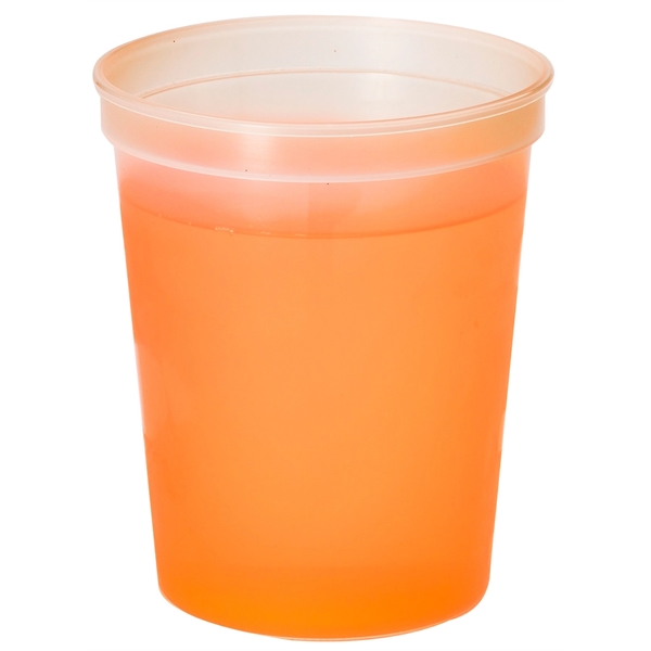 16 oz. Color Changing Smooth Plastic Stadium Cup - 16 oz. Color Changing Smooth Plastic Stadium Cup - Image 5 of 10